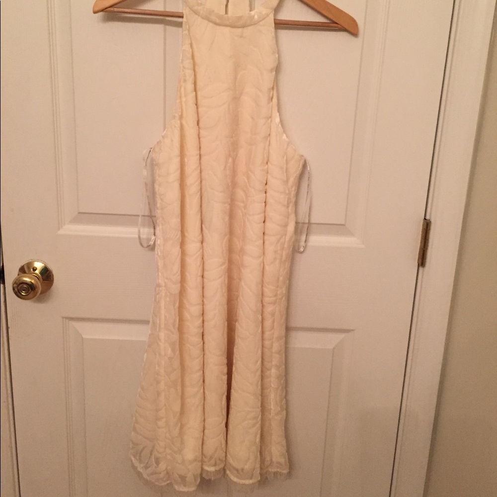 NWT Velvet Halter Swing Dress- size large